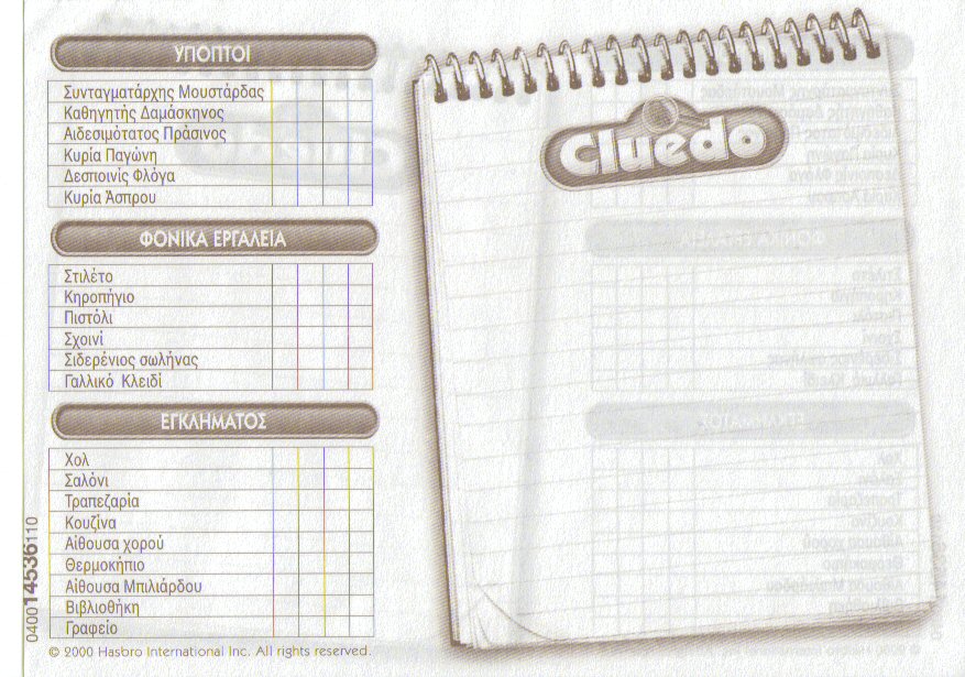Cluedo Vorlage Deutsch / Cluedo Vorlage Deutsch / Yahtzee Vorlage
